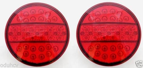 Fog led hamburger rouge - rouge, 24v