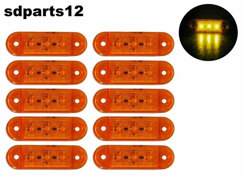 10x 24v ambre led feux - ambre,